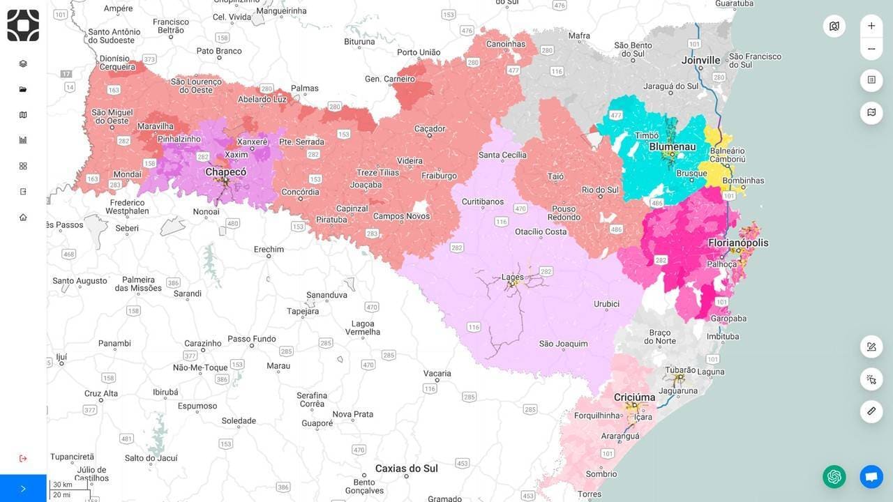 Análise da plataforma da Datlo, ilustrando os benefícios mencionados do Rout-to-Market